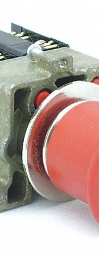 REES Emergency Stop Push Button: Non-Illuminated, Mushroom Head Profile, Non-Metallic, 22 mm (MPN 22102-122). Key specifications — Brand: REES; Action: Maintained; Push Button Material Type: Non-Metallic.