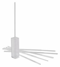 Cuvette Stirrer: Round, Polystyrene, 120 mm Overall Lg, 3 mm Dia, Autoclavable, Clear (MPN 375985). Key specifications — Color: Clear; Brand: DYNALON; Product Type: Cuvette Stirrer; Shape: Round.