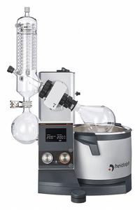 HEIDOLPH Rotary Evaporator: Manual, 5 L, 10 RPM to 280 RPM, 1,300 W Heating Capacity (MPN 036040051). Key specifications — Brand: HEIDOLPH; Height Adjustment Method: Manual; Included Glassware Series and Type: G3 Vertical Condenser; Vacuum Controller: No; Vapor Temperature Sensor: No; Features: Two Separate Knobs with Dynamic Control for Setting the Rotation Speed and Heating Bath Temperature: Fast Turning for Large Jumps, Slow Turning for Precise Setting of the Set Values.