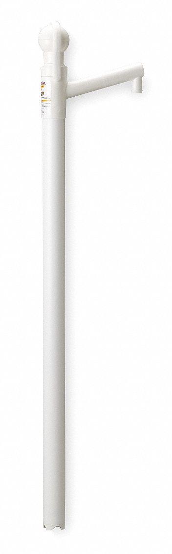 TRICO Hand Pump: Lever, Pump with Spout, Plunger, Polyethylene/Polypropylene - Down-Stroke Sanitary Drum Pumps