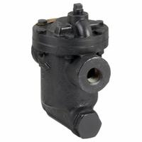 Steam Trap: Cast Iron, 1/2 in FNPT, 690 lb/hr, 125 psi Max., 450°F Max., Strainer Included (MPN B0125S-2). Key specifications — Installation Orientation: Horizontal; Brand: BELL & GOSSETT; Configuration: In-line.