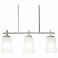 AFX INC. LightLinearPendant: 9 in Ht, Satin Nickel, 60 W, 120V AC, Dimmable (MPN JNNP0523MBSN). Key specifications — Voltage: 120V AC; Brand: AFX INC.; Dimmable: Yes; Housing Finish/Color: Satin Nickel.