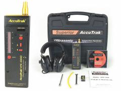 SUPERIOR ACCUTRAK Ultrasonic Leak Detector: Ultrasonic Leak Detector, 42 kHz Max Freq Response (MPN VPE-1000). Key specifications — Brand: SUPERIOR ACCUTRAK; Includes: Headphones.