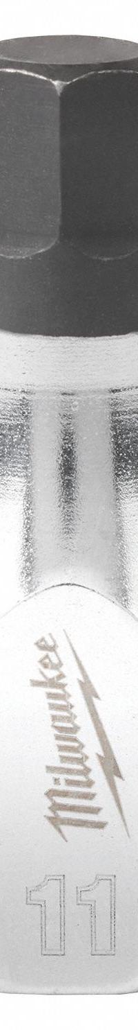 MILWAUKEE Socket: 3/8 in Drive Size, Hex Tip, 11 mm Tip Size, 2 3/16 in Overall Lg, Metric (MPN 45-34-1057). Key specifications — attr1204767: MILWAUKEE.