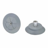 SCHMALZ Vacuum Pad Assembly: G1/4 in, 77.2 mm Pad Dia, NBR, 55 A, Gray, 34.4 mm Pad Ht (MPN 10.01.01.14063). Key specifications — attr1019168: 55 A; attr1019165: 10.01.01.14063; attr1019167: SCHMALZ; attr1019180: Gray.