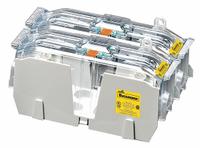 BUSSMANN Fuse Block: Open Block Design, 2 Pole, 600 V AC, Box Lug, Non-Indicating (MPN JM60200-2CR). Key specifications — Brand: BUSSMANN.