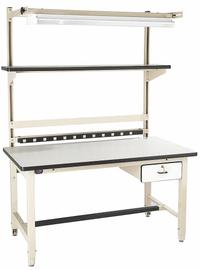 PRO-LINE Workstation: Adj Ht, Laminate, 60 in x 30 in, 5,000 lb Overall Load Capacity, Beige (MPN BIB2). Key specifications — Brand: PRO-LINE; Height Adjustability: Adjustable Height.