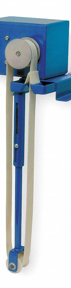 ABANAKI Oil Skimmer: Belt, 1 gph, 18 in Reach, Polymer Housing (MPN SLB-18). Key specifications — attr1087869: Elastomer; attr1087871: ABANAKI; attr1087880: Polymer; attr1087881: Fan-Cooled Motor; attr1087883: No Timer Available.