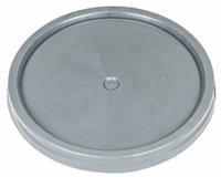 BASCO Pail Lid: Gasketed/Snap-On/Tear Tab, 12 1/4 in Overall Dia, Gray, Plastic, FDA Compliant (MPN ROP2100CVR-TT-GRAY). Key specifications — attr1265148: Not Rated; attr1188872: BASCO; attr1265149: 1H2/Y27/S; attr1188855: 55KY99; attr1188854: Plastic.