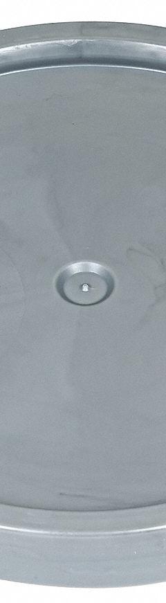 BASCO Pail Lid: Gasketed/Snap-On/Tear Tab, 12 1/4 in Overall Dia, Gray, Plastic, FDA Compliant (MPN ROP2100CVR-TT-GRAY). Key specifications — attr1265148: Not Rated; attr1188872: BASCO; attr1265149: 1H2/Y27/S; attr1188855: 55KY99; attr1188854: Plastic.