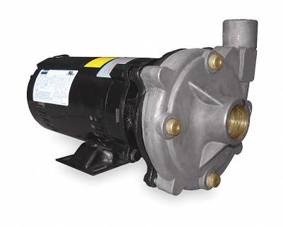 Dayton Centrifugal Pump: 3/4 hp, 230/460V AC, 98 ft Max Head, 1 1/4 in, 1 in Intake and Disch - 1/4 to 3/4 HP Straight Centrifugal Pumps