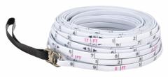 KESON Surveyors Rope: Manual, SR-10-100, SAE/Engineers Scale, 100 ft, 1/10 ft, Loop Tip, Fiberglass. Key specifications — attr939846: SR-10-100; attr939849: Fiberglass; attr939859: Loop; attr939850: Single-Sided; attr939855: 1/10 ft; attr944023: Loop End; attr940484: KESON.