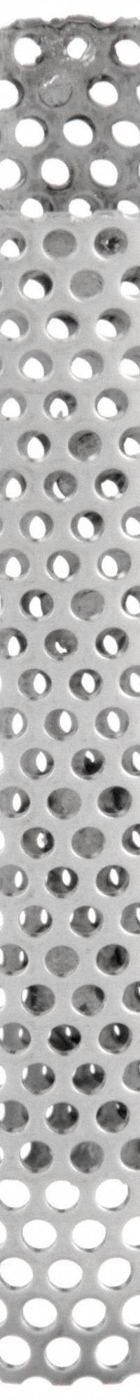 MUELLER STEAM SPECIALTY Strainer Screen: Perforated, 0.033 in Screen Size, 2.9375 in Lg (MPN 3/8 581 CS replacement screens). Key specifications — Brand: MUELLER STEAM SPECIALTY; Manufacturer Part Number: 3/8 581 CS replacement screens; Screen Material: 304 Stainless Steel.