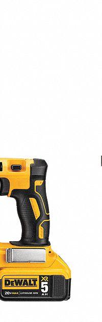 DEWALT Rotary Hammer: L-Shape, 20V DC, SDS-Plus, 1 in max, (1) Bare Tool/(1) Charger/(3) Batteries (MPN DCH273P2 / DCB205). Key specifications — attr113858: 20V DC; attr113796: DEWALT; attr113808: 0 bpm to 4,600 bpm; attr113803: No; attr113838: Hammer Only; attr113809: Yes; attr113815: (1) Bare Tool.