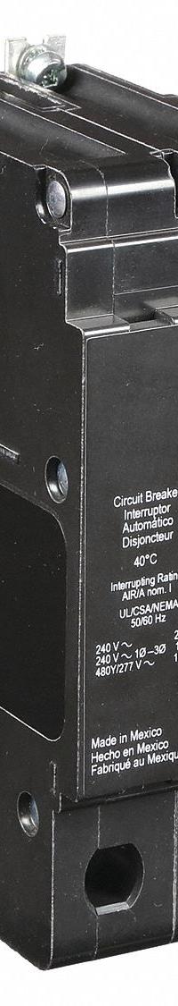 SQUARE D Miniature Circuit Breaker: 20 A, 277/480V AC, Single Phase, 18kA at 277/480V AC, 2 Poles (MPN EDB24020). Key specifications — Phase: Single; Amps: 20 A; AC Voltage Rating: 277/480V AC; Max. AIR Rating: 18kA at 277/480V AC; For Use With: Square D NF Panelboards; Brand: SQUARE D.