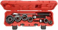 MILWAUKEE Knockout Punch Set: 15 Pieces, 10 ga Max Sheet Metal Capacity-Steel, Splitter (MPN 49-16-2694). Key specifications — attr74890: Mild Steel; attr74888: Carrying Case.