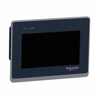 SCHNEIDER ELECTRIC Touch Panel: TFT Color LCD, 7 in Display Screen Size, 24V DC, Resistive (MPN HMIST6400). Key specifications — attr1075166: Uni-Telway; attr1075199: 24V DC.