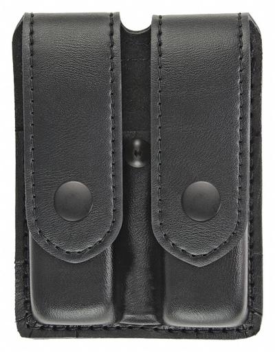 HEROS PRIDE Magazine Pouch: Black, Synthetic Leather, Plain, 5 3/4 in x 1 5/16 in - Duty Equipment Pouches