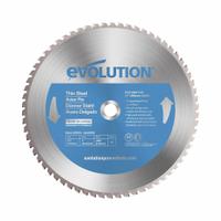 EVOLUTION Circular Saw Blade: 14 in Blade Dia., 90 Teeth, 0.09 in Cut Wd, 1 in Arbor Size, Carbide (MPN 14BLADETS). Key specifications — attr1116119: EVOLUTION; attr1145631: Ferrous Metals.