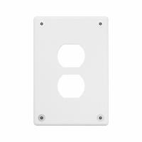 LEGRAND Wall Plate: Duplex Outlet, 1 Gang, White, Jumbo Size (MPN WSP31D2PS). Key specifications — Brand: LEGRAND; Material: Stainless Steel; Includes: Allen Head Screws.