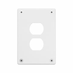 LEGRAND Wall Plate: Duplex Outlet, 1 Gang, White, Jumbo Size (MPN WSP31D2PS). Key specifications — Brand: LEGRAND; Material: Stainless Steel; Includes: Allen Head Screws.
