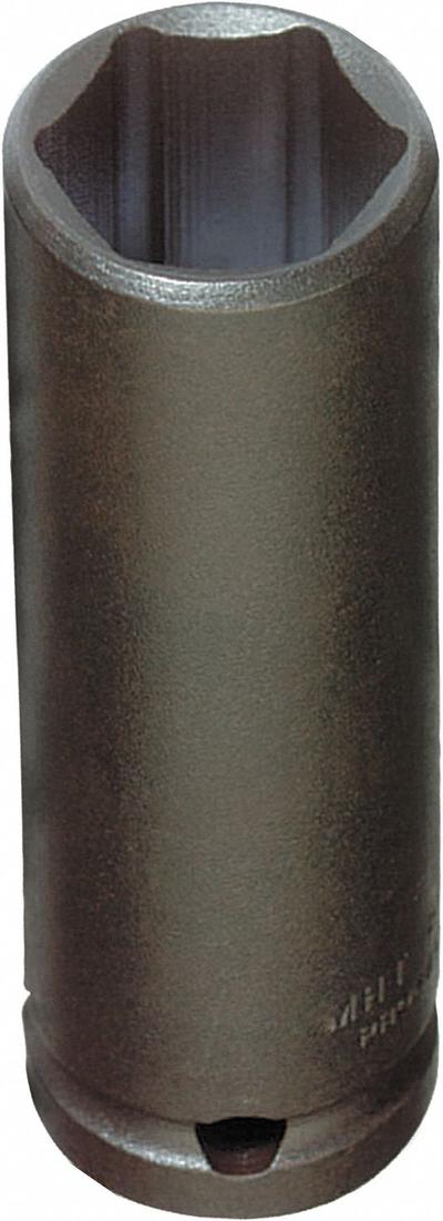 PROTO Impact Socket: 1/2 in Drive Size, SAE, 1 1/2 in Socket Size, 6-Point, Deep - Thin Wall Impact Sockets