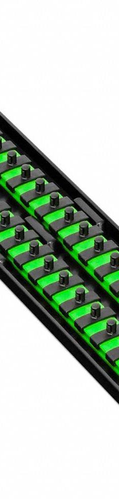 ERNST MANUFACTURING Socket Organizer: Green, 3 5/8 in Overall Wd, 44 Posts/Slots, Sockets (MPN 8483). Key specifications — attr1125333: (192) I.D. Stickers; attr1125346: ERNST MANUFACTURING; attr1125347: Green; attr1136588: Sockets; attr1125364: Socket Bit Tray.