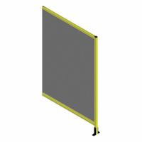 T-Slot Framing System Panel: Stand-Alone, Yellow, 84 in H x 48 in W x 5 1/2 in D, Solid (MPN 48352). Key specifications — Finish: Powder-Coated; Brand: FAZTEK; Panel Color: Clear; Panel Type: Solid; Color: Yellow; Material: Polycarbonate; Assembly: Assembled; Manufacturer Part Number: 48352.