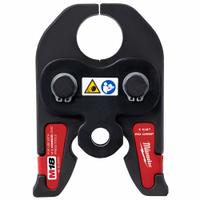 MILWAUKEE Press Jaw: 1 1/4 in Pipe, PEX, For ASTM F1807/F2159, Extended/Std Tool Types (MPN 49-16-2655C). Key specifications — attr518773: Jaws; attr518762: PEX; attr518771: Steel; attr518761: ASTM F1807/F2159; attr518760: MILWAUKEE.