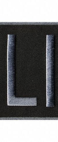 HEROS PRIDE Embroidered Patch: Police, 11 in x 4 in, Black/Gray, Polyester/Rayon, Back (MPN 5251). Key specifications — attr188498: 11 in x 4 in; attr188499: Gray; attr188500: Rayon; attr188503: Police; attr193746: HEROS PRIDE.