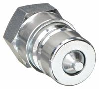PARKER Hydraulic Quick Connect Hose Coupling: 1/2 in Coupling Size, Steel, 45.42 lpm Max. Flow Rate (MPN 6602-8-10). Key specifications — Body Material: Steel; Thread Size: 1/2"-14; Brand: PARKER.