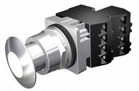 SIEMENS Mushroom Head Push Button: Illuminated, Mushroom Head Profile, Metallic, 30 mm, 2NC (MPN 52PP2DBGB). Key specifications — Brand: SIEMENS; Action: Maintained; Series: Class 52; Terminal Connection: Pressure Plate; Push Button Material Type: Metallic.