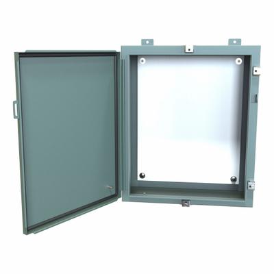 HAMMOND Electrical Enclosure: Steel, 24 in x 20 in x 8 in, NEMA 12/13/3R/4, w/Panel - Steel Washdown Enclosures