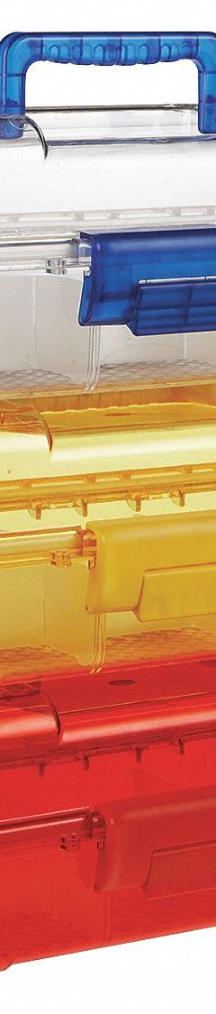 Utility Carrier: 15 in Overall Lg, 7 3/4 in Overall Wd, 6 1/4 in Overall Ht, Polycarbonate, Yellow (MPN 120078). Key specifications — Material: Polycarbonate; Brand: HEATHROW SCIENTIFIC; Product Type: Transport Box; For Use With: Duraporter® Sealed Specimen or Sample Transport Box/Tote.