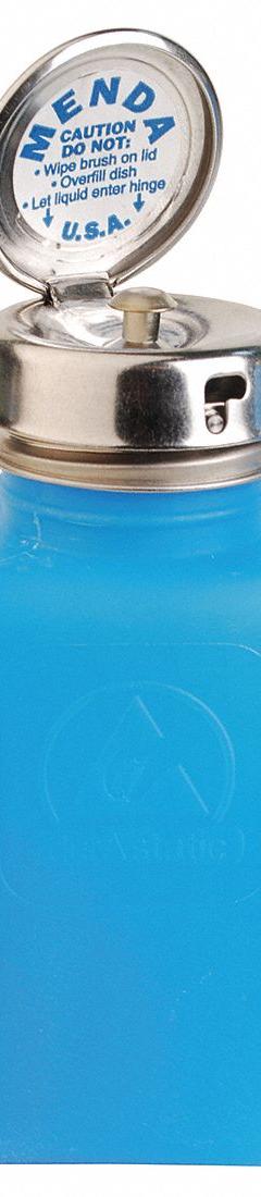 MENDA Dropper Bottle: HDPE, 177.4 mL, 6 fl oz, No Label, Closure Included, Dropper, Non-Sterile (MPN 35286). Key specifications — attr1369985: Blue; attr1369995: Silver; attr1370000: Yes; attr1370012: MENDA; attr1369996: Yes; attr1369956: No Label.