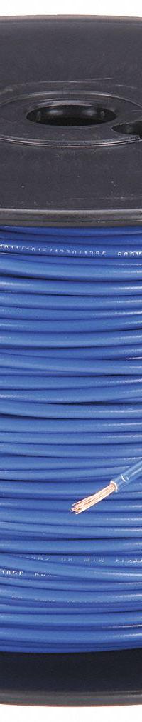 SOUTHWIRE Hookup Wire: 16 AWG Conductor Size, Blue, 500 ft Overall Lg, 600 V Volt (MPN 411020506). Key specifications — Brand: SOUTHWIRE; Product Type: Machine Tool Wire; Standards: UL 1015; Manufacturer Part Number: 411020506.