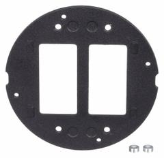 HUBBELL WIRING DEVICE-KELLEMS Floor Subplate: Round, Black, Cast Aluminum, Smooth (MPN S1SP). Key specifications — attr211014: HUBBELL WIRING DEVICE-KELLEMS; attr1046648: Black; attr1046653: Round; attr1046654: Smooth; attr1046660: Cast Aluminum.