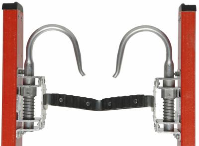 WERNER Ladder Cable Hook and V-Rung Kit: For Extension Ladders, 3 in Projection - Cable Hook & V-Rung Stabilizers