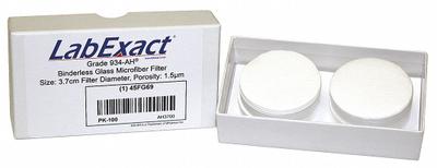 LABEXACT Glass Microfiber Filter: 934-AH, 3.7 cm Dia, 0.43 mm Thick - 934-AH Grade Glass Microfiber Filters, Binder Free