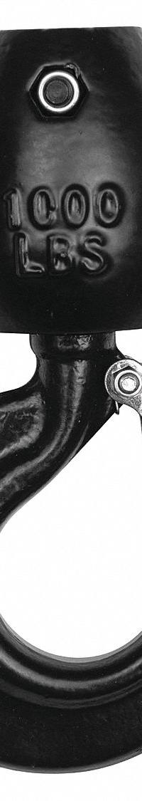 DAYTON Bottom Hook Assembly: Electric Chain Hoists, 1,000 lb Compatible Load Capacity, 2KEL5. Key specifications — Compatible Hoist Type: Electric Chain Hoists; Product Type: Bottom Hook Assembly; Manufacturer Part Number: 2KEL5; Included Components: Latch.