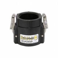 Cam and Groove Coupling: 2 in Coupling Size, 2 in Hose Fitting Size, 2 in -11-1/2 Thread Size, EPDM (MPN 200D). Key specifications — Gasket Material: EPDM; Brand: BANJO; Thread Size: 2 in -11-1/2; Fitting Type: FNPT.