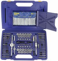 IRWIN Drill Bit, Tap, and Die Set: 117 Pc, BSP/Metric/NPT/UNC/UNF (MPN 26377). Key specifications — attr1300648: Straight Flute.