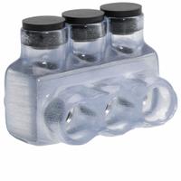 POLARIS Multitap Connector: 3 Port, Single-Sided Entry, 14 AWG – 1/0 AWG Wire Size, Clear (MPN IPL1/0-3CB). Key specifications — Body Material: Aluminum; Brand: POLARIS.