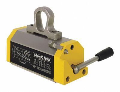 TECNOMAGNETE Lifting Magnet: 550 lb Max Load Capacity, 550 lb Max Flat Load Capacity - Round- & Flat-Surface Lifting Magnets