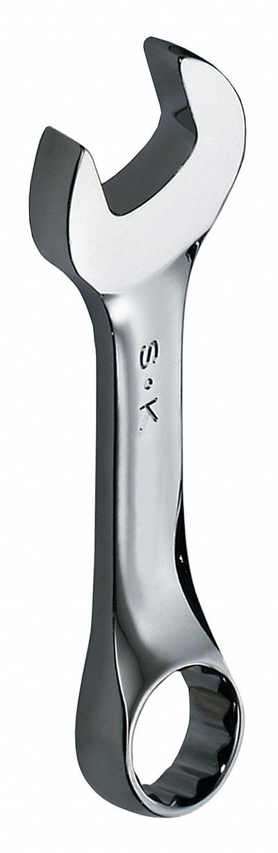 SK PROFESSIONAL TOOLS Combination Wrench: Alloy Steel, Chrome, 7/8 in Head Size - SAE 12-Point Combination Wrenches