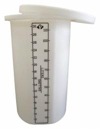 PEABODY ENGINEERING Storage Tank: Single Wall, Vertical, 30 gal, Open Top, 1/4 in Wall Thick, 18 in (MPN 01-28963). Key specifications — Construction Material: HDPE; Brand: PEABODY ENGINEERING.