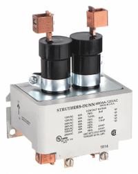 STRUTHERS-DUNN Mercury Displacement Contactor: 120V AC, 60 A Full Load Current - Resistive, 2 Poles (MPN M60AA-120VAC). Key specifications — Brand: STRUTHERS-DUNN; Terminal Connection Type: Screw Terminals; Contact Material: Liquid Mercury.
