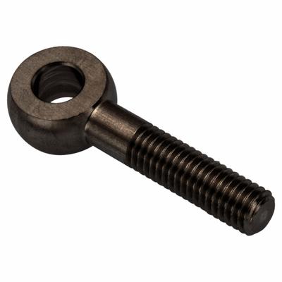 AMPG Fixed Rod End: Steel, Black Oxide, 35 mm Hole Center-to-End Lg, Left Hand - Steel Male Threaded Fixed Rod Ends