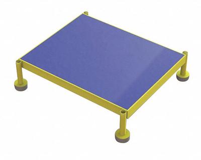 TRI-ARC Adjustable Height Work Platform: 14 in Platform Ht - Max, 19 in Platform Wd - Cushioned Adjustable-Height Single-Step Platforms
