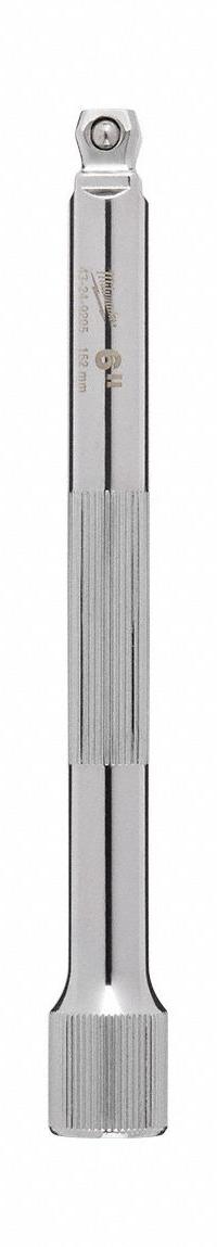 MILWAUKEE Socket Extension: 3/8 in Input Drive Size, 3/8 in Output Drive Size, 6 in Overall Lg (MPN 43-24-9205). Key specifications — attr1204978: Not Insulated; attr1204980: Locking Not Included; attr1204984: MILWAUKEE; attr1204970: Chrome.